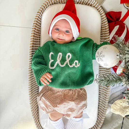 Baby name sweater