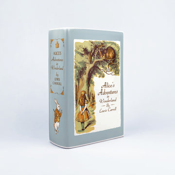 Alice's Adventures in Wonderland Ceramic Book Vase