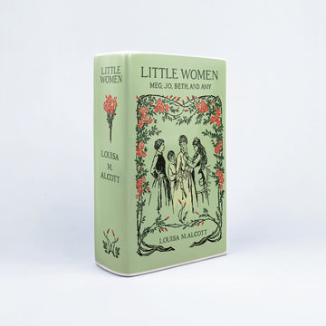 Little Women Ceramic Book Vase