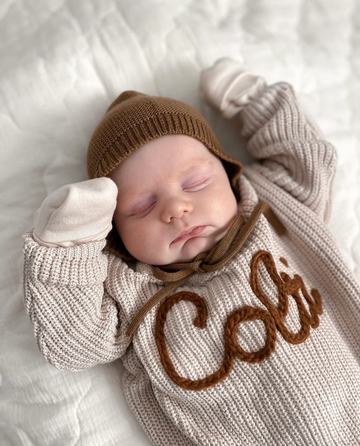 Baby name sweater