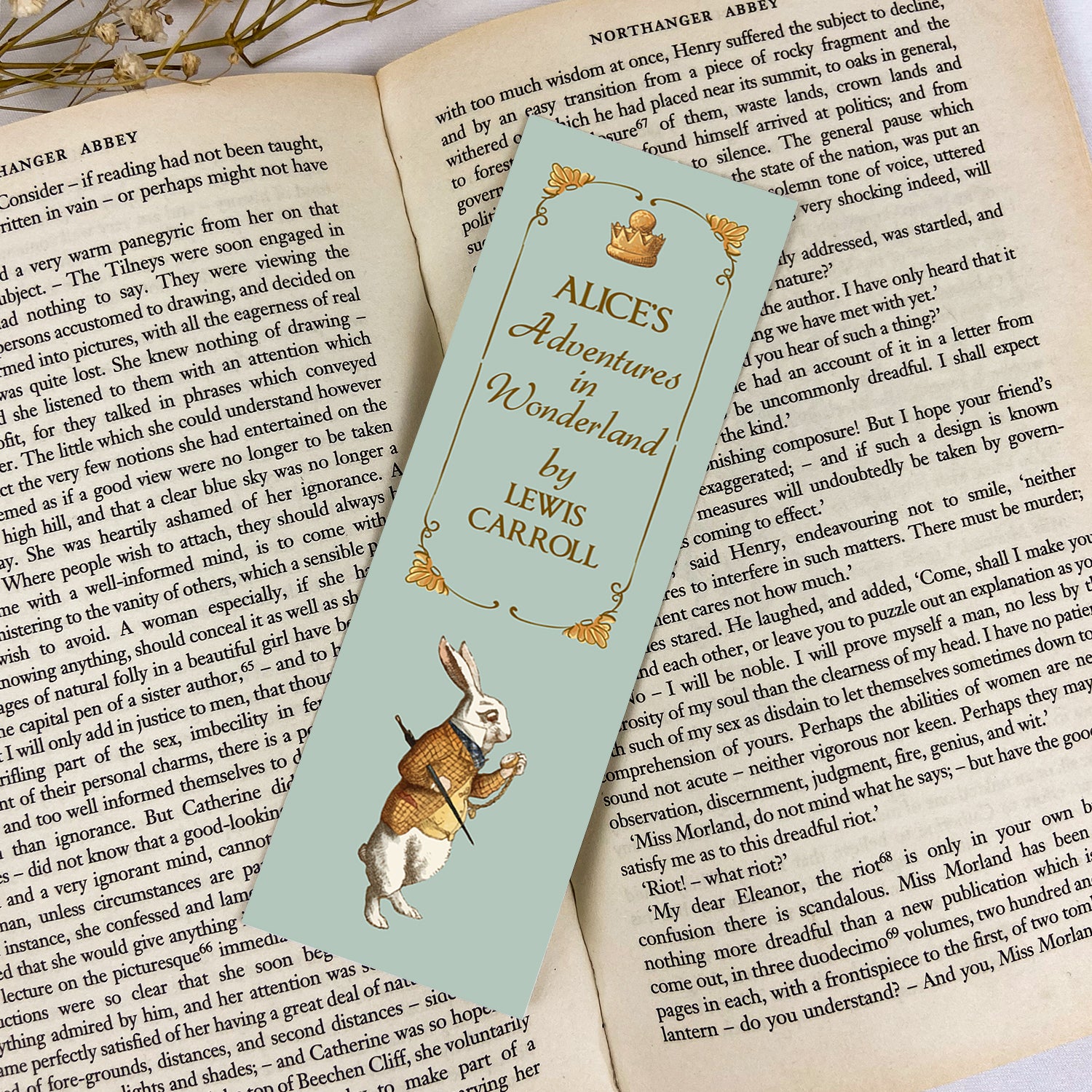 Alice's Adventures in Wonderland Paper Bookmark