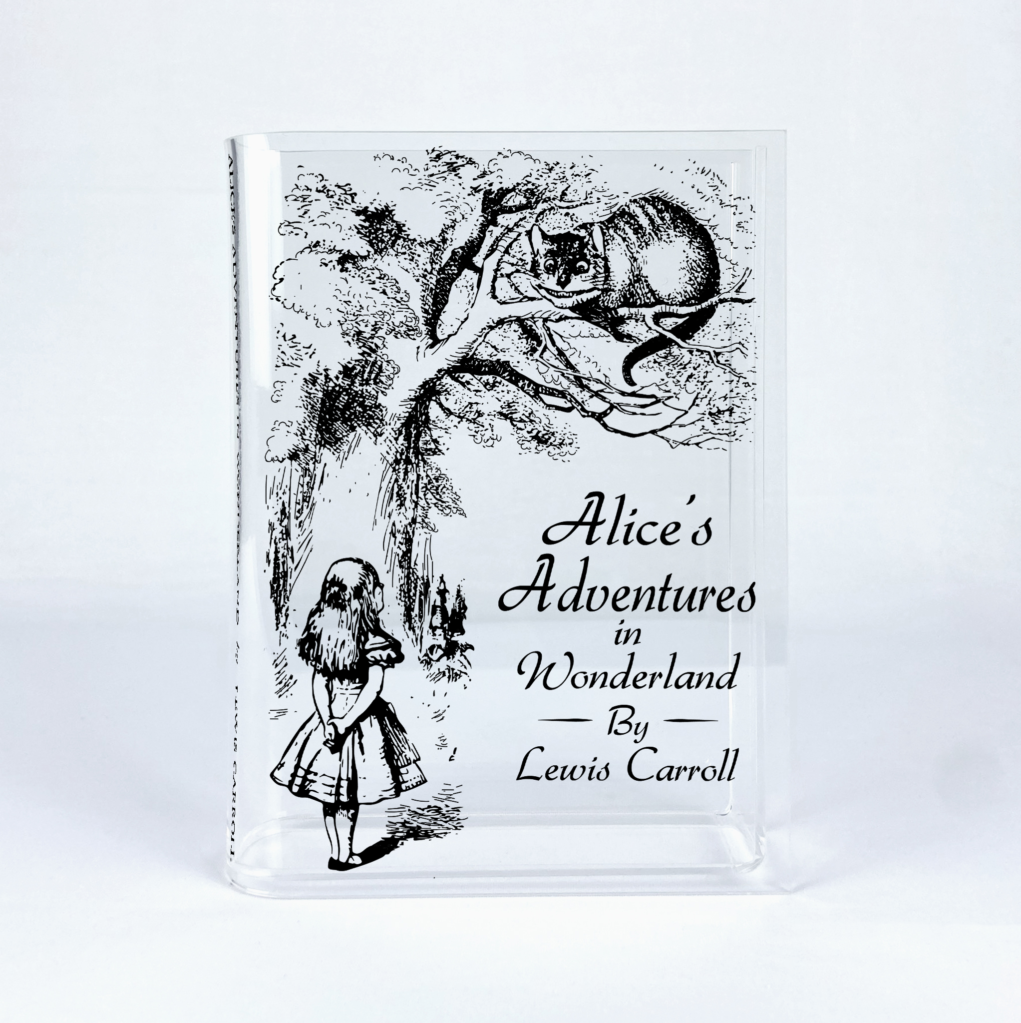 Alice's Adventures in Wonderland Acrylic Book Vase