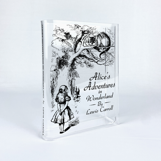 Alice's Adventures in Wonderland Acrylic Book Vase