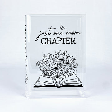 Just One More Chapter Acrylic Book Vase