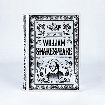 The Complete Works of William Shakespeare Acrylic Book Vase