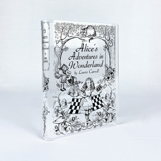 Alice's Adventures in Wonderland Acrylic Book Vase - II