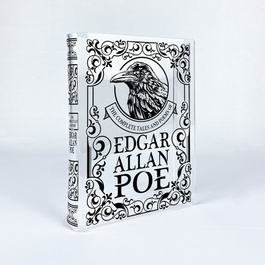 The Complete Tales and Poems of Edgar Allan Poe Acrylic Book Vase